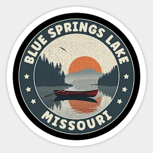 Blue Springs Lake Missouri Sunset Sticker